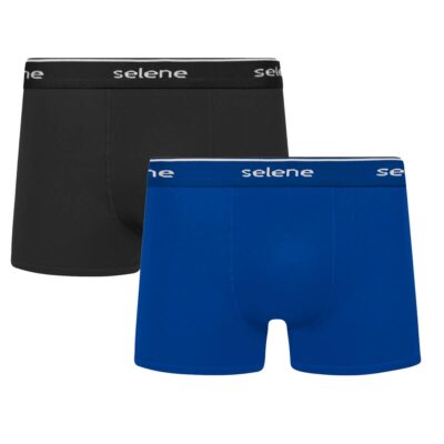 Cueca Boxer Masculina Kit 2 Peças Algodão Naval