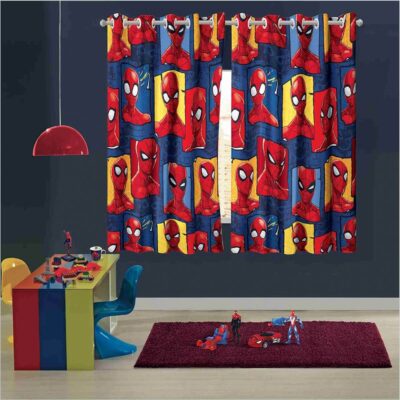 Cortina Infantil de Janela 3,00m x 1,80m Homem Aranha