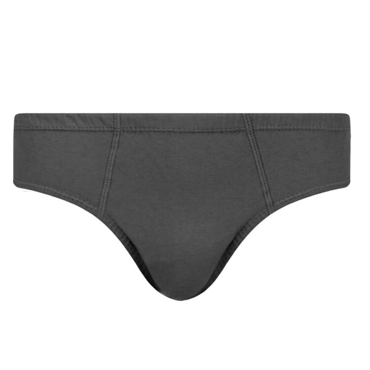 Cueca Masculina Plus Size Algodão Slip Chumbo