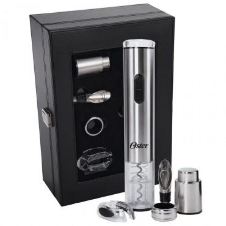 Kit Abridor Elétrico De Vinhos Oster Fpstbw8055-011 Inox