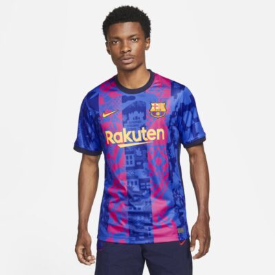 Camiseta Nike Barcelona III 2021/22 Torcedor Pro Masculina