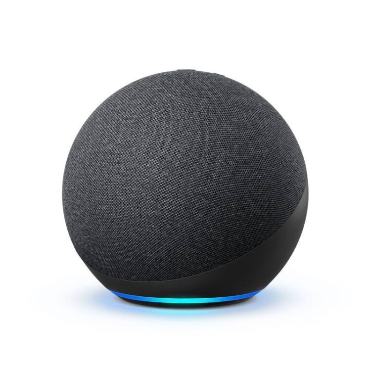 Echo Amazon Smart Speaker Alexa 4ª Geração Com Som Premium Hub Em Por