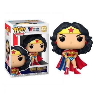 Funko Pop - Mulher Maravilha com Capa - 80 anos