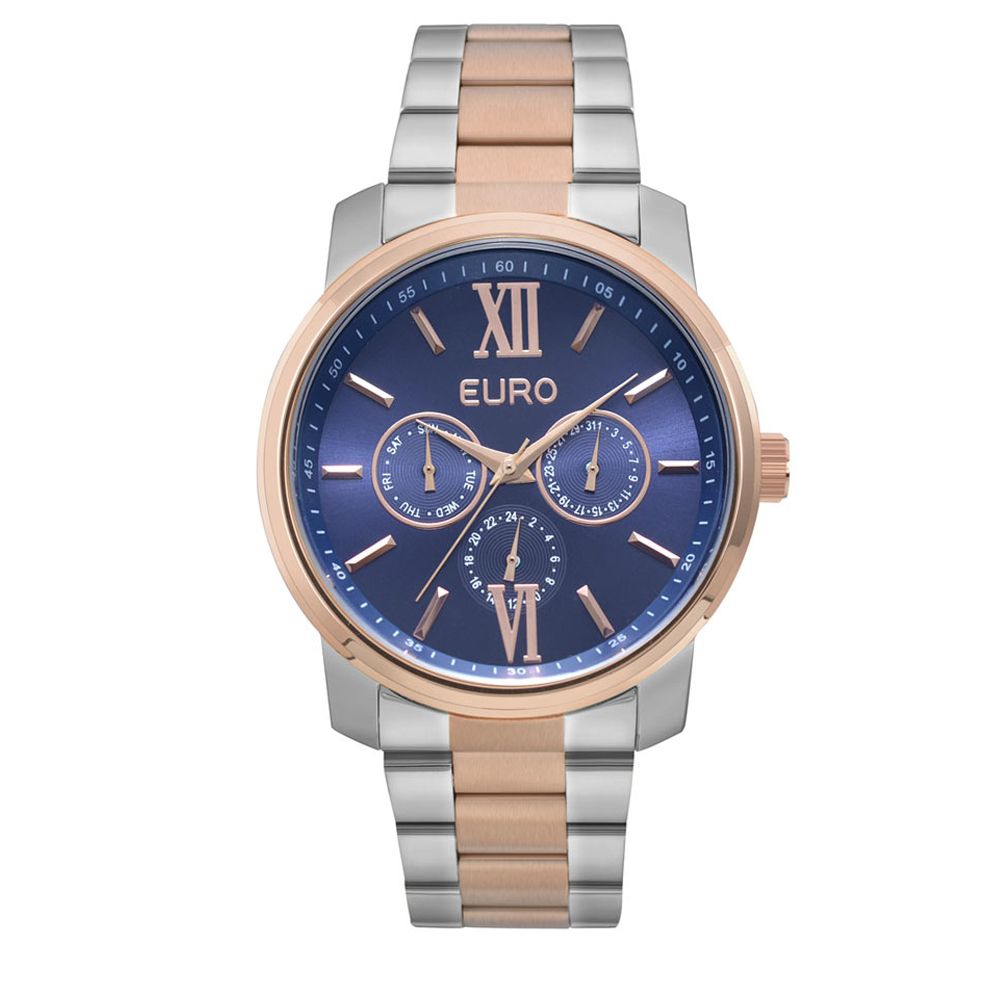 Relógio Euro Bicolor Prata e Rose Feminino EU6P29AKETD/5A