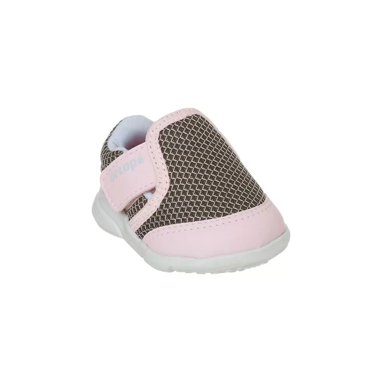 Tênis Infantil Feminino Ortopé Sport Baby Cinza E Rosa