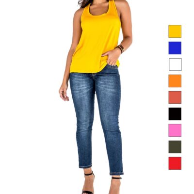 Camiseta Regata Feminina Latifundio - Costas Tipo Nadador