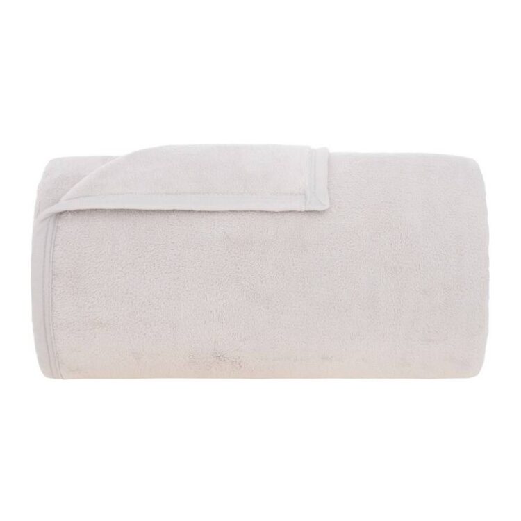 Cobertor Solteiro Buddemeyer Aspen 100% Poliéster - Microfibra Extra Macia - Marfim - 037