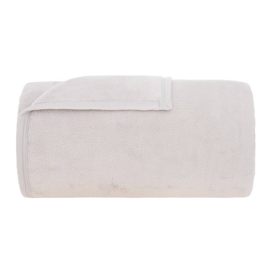 Cobertor Solteiro Buddemeyer Aspen 100% Poliéster - Microfibra Extra Macia - Marfim - 037