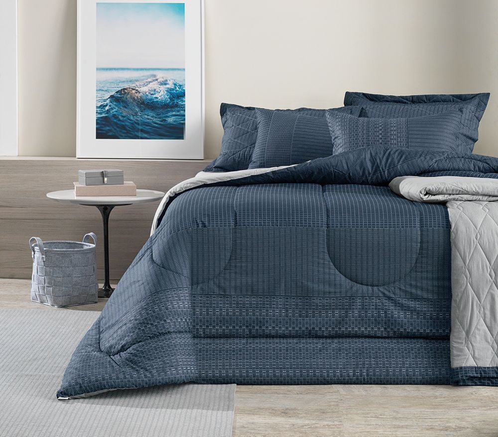 Jogo de Cama Casal Karsten Regis 100% Algodão 150 Fios (4 Peças)