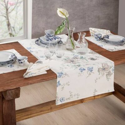 Kit 2 Peças Jogo Americano Naturalle Aspen Azul