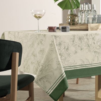 Toalha de Mesa Retangular Karsten Sempre Limpa Constance 6 Lugares 1,40m x 2,10m