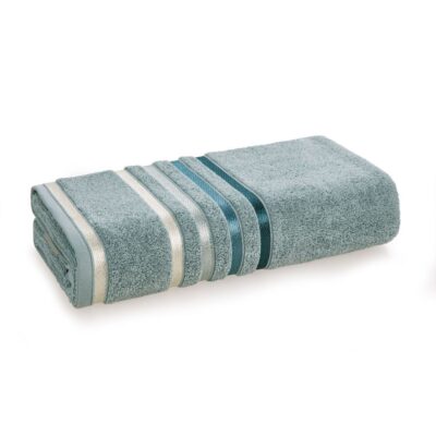 Toalha de Rosto Karsten Lumina Fio Penteado Max - Gramatura 500g/m² - Verde Miragem/Petróleo