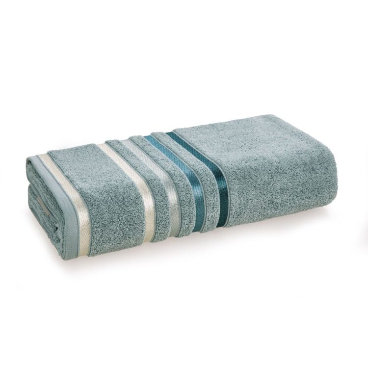 Toalha de Rosto Karsten Lumina Fio Penteado Max - Gramatura 500g/m² - Verde Miragem/Petróleo