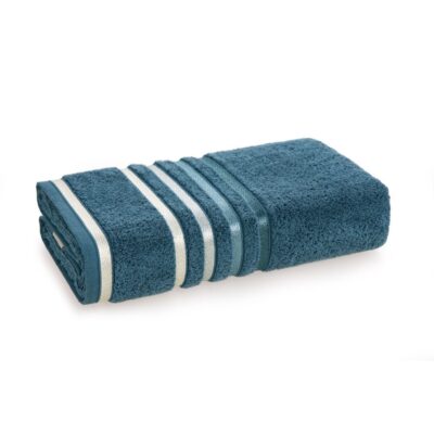 Toalha de Rosto Karsten Lumina Fio Penteado Max - Gramatura 500g/m² - Báltico/Petróleo