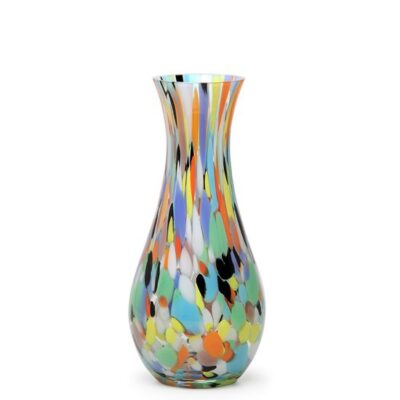 Vaso 83 Multicor Colorido Murano Cristais Cadoro