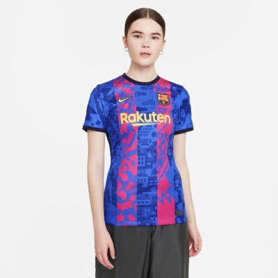 Camiseta Nike Barcelona III 2021/22 Torcedora Pro Feminina