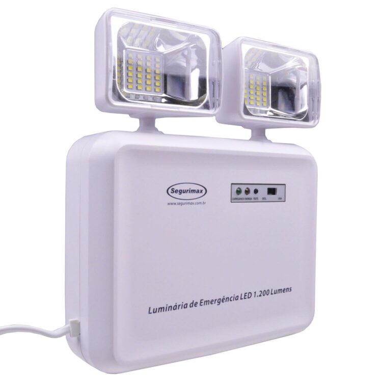 Luminária de Emergência Led 1200 Luméns Segurimax - Bivolt