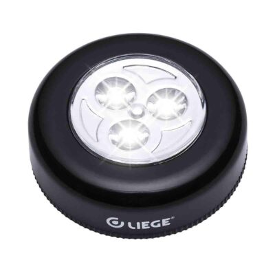 Luminária de Toque Liege 3Leds Pr 3Pilhas Aaa