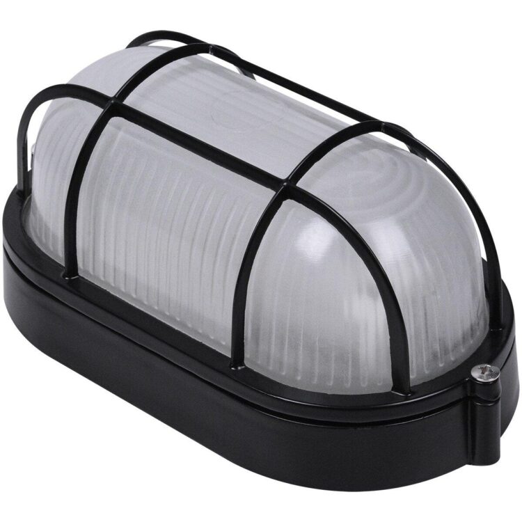 Luminária Tartaruga de Alumínio E27 1X60W Preto Sun Light