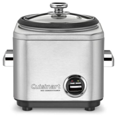 Panela Elétrica Cuisinart Rice Cooker Crc-400p1 450w 110v Inox