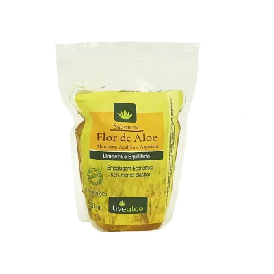 Sabonete Liquido Flor e Aloe Vera LiveAloe 500ml - Refil