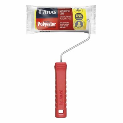 Rolo de Espuma Poliéster Amarela para Pintura 15Cm Atlas