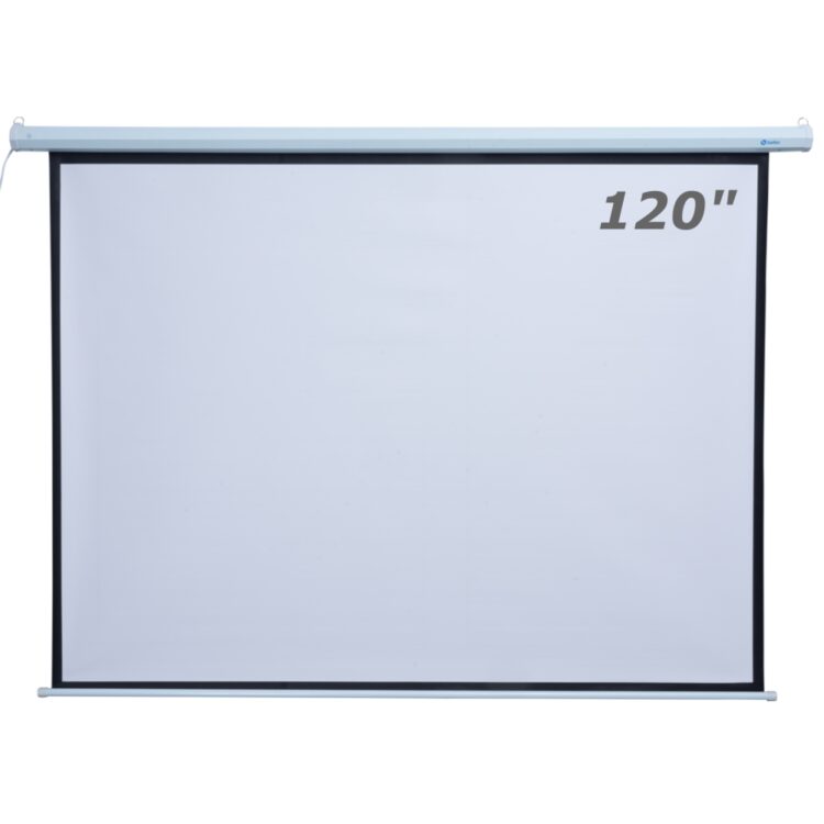 TELA DE PROJEÇÃO ELÉTRICA RETRÁTIL - 120 POLEGADAS - BETEC BT4575 - 110V