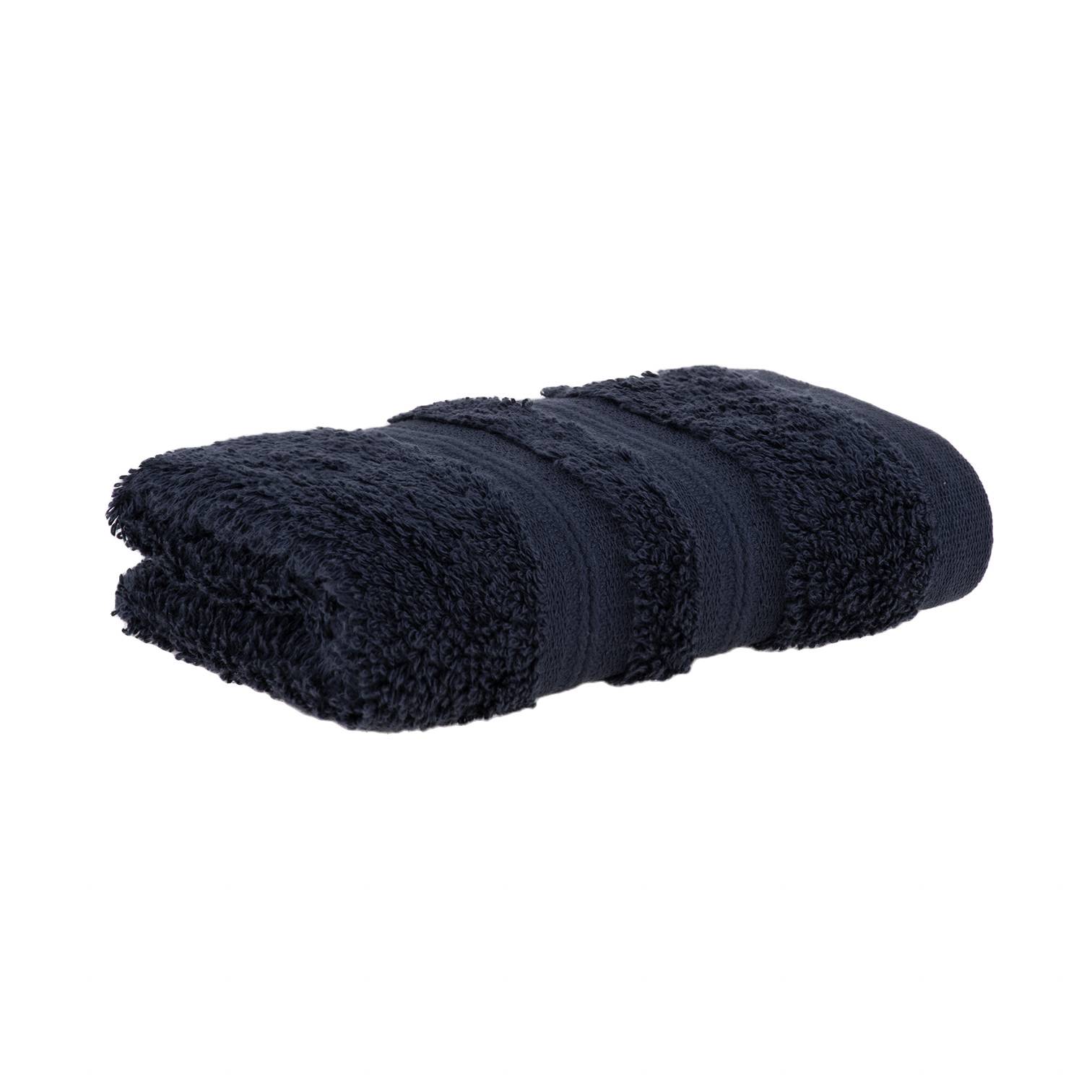 Toalha de Mão / Lavabo Buddemeyer 100% Algodão Egípcio Fio Penteado - Gramatura: 550g/m² - Chumbo - 1883