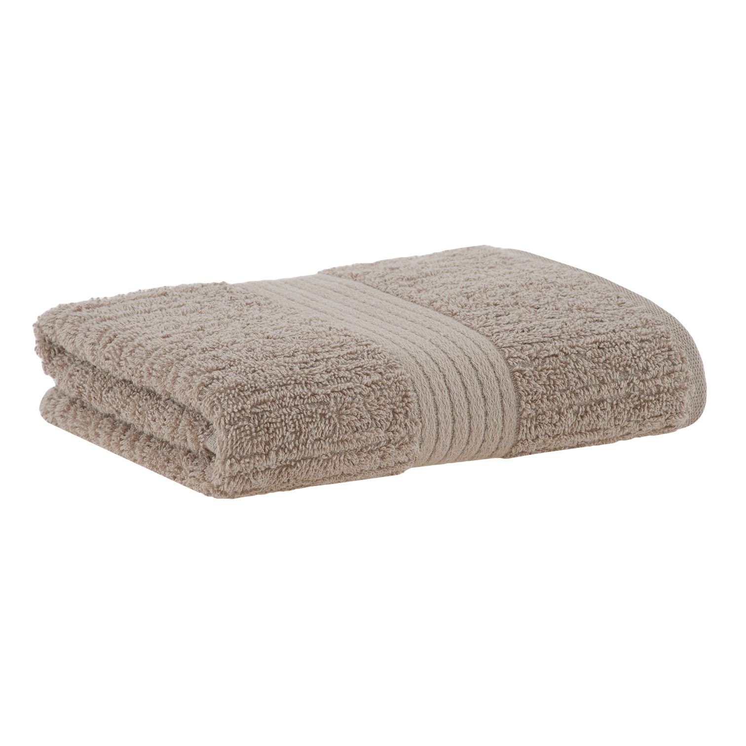 Toalha de Rosto Buddemeyer Fio Penteado Canelado 100% Algodão - Gramatura: 480 g/m² - Bege - 1534