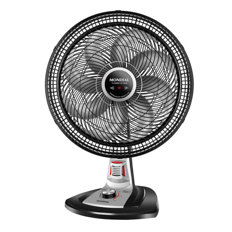 Ventilador Mondial Turbo Repelente Pastilha Mesa Preto 127V