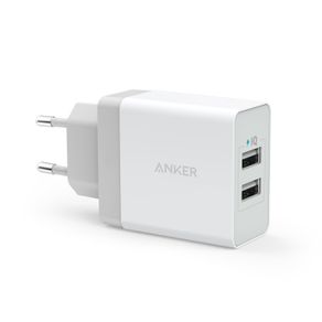 Carregador de Tomada Anker PowerPort 2 | Branco