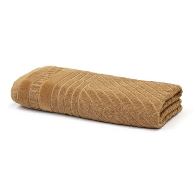 toalha banho artex fio penteado ipanema marrom caramelo