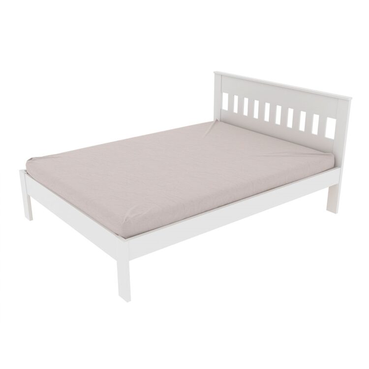 Cama de casal CM8007 Branco Tecnomobili Móveis