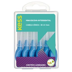 Mini Escova Interdental Cônica Com 6 Kess