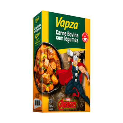 Carne Bovina com Legumes  320g Vapza Marvel - Carne Bovina com Legumes 2x160g  Vapza Marvel