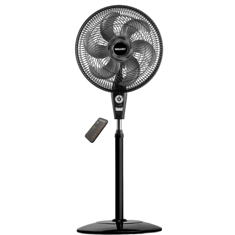 Ventilador Mallory Air Timer TS+ Preto Grafite com Controle  40 cm ND / 110V