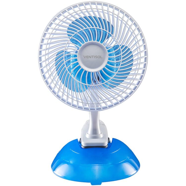 Ventilador De Mesa Mini Branco E Azul 20Cm 220V Ventisol