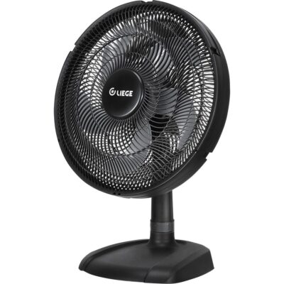 Ventilador De Mesa Com 3 Velocidades Preto 50Cm 130W 220V Liege