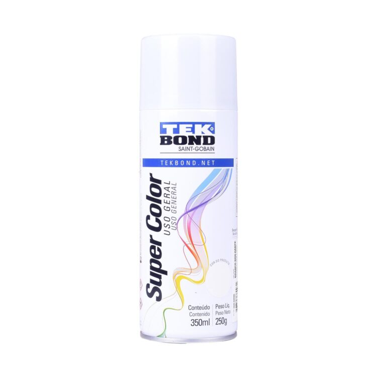 Tinta Spray Branco Brilhante 350Ml Tekbond