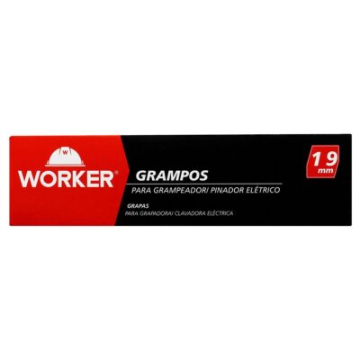 Grampos para Grampeador/ Pinador Elétrico 19Mm 1000 Pçs Worker