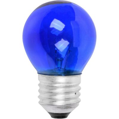 Lâmpada Bolinha 15W E27 Azul Incandescente Liege 220V