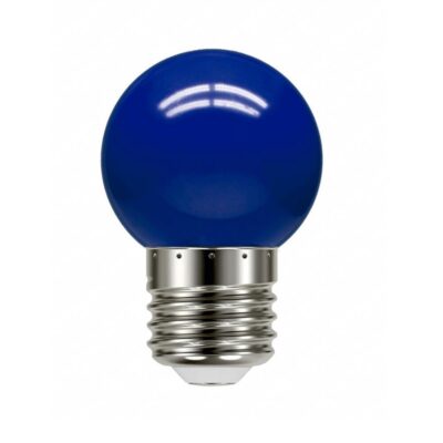 Lâmpada Led Bolinha 1W 220V Azul Taschibra