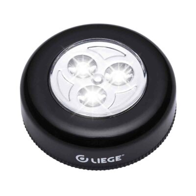 Luminária De Toque Liege 3Leds Pr 3Pilhas Aaa