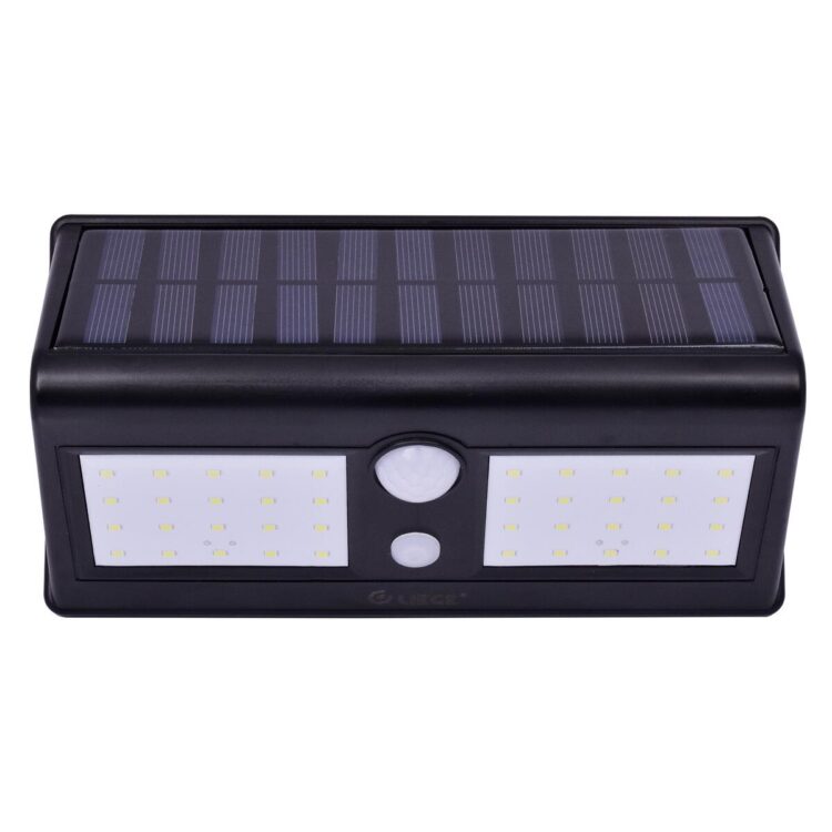 Luminária Solar De Parede Com 40 Leds Liege