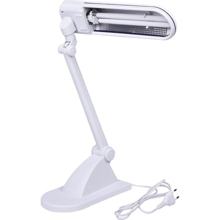 Luminária De Mesa Fluor Branco Hidromel 220V