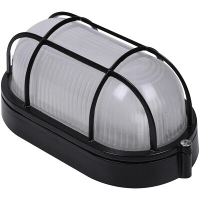 Luminária Tartaruga De Alumínio E27 1X60W Preto Sun Light