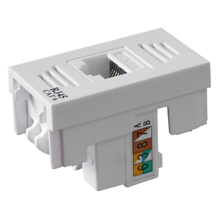 Módulo Tomada Rede Rj45 Cat6 Branco Vivaz Ilumi