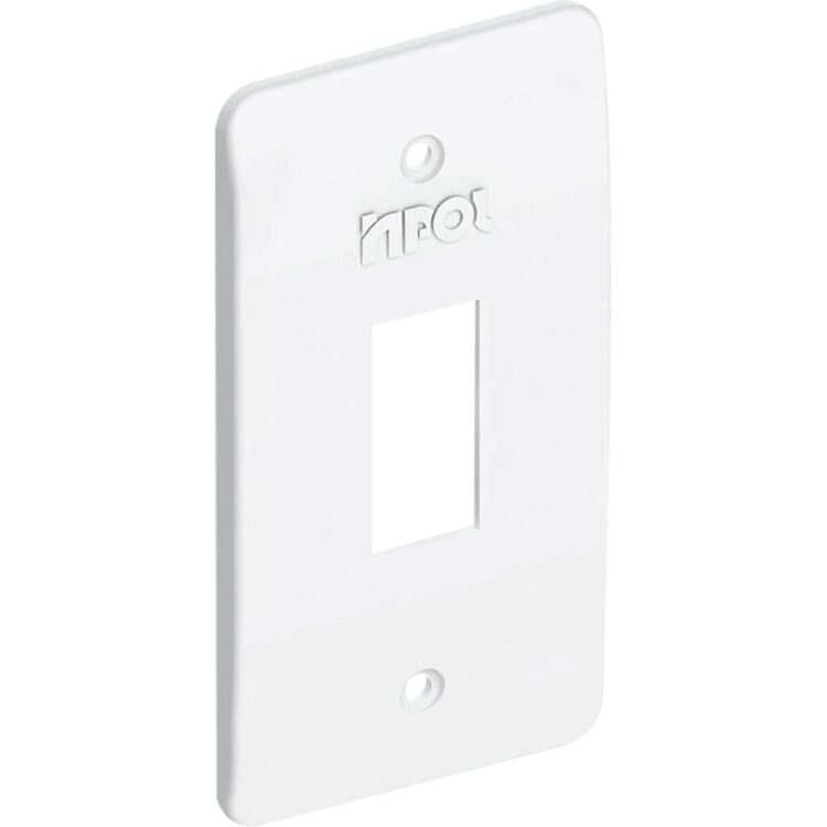 Placa De Interruptor 1 Posto Vertical 1" Pvc Branca Inpol