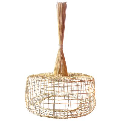 Luminária Arami de Chão em Rattan Natural 51cm