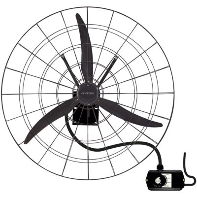 Ventilador De Parede 1Mt Preto Bivolt Ventisol